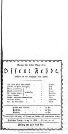 Offene Fehde