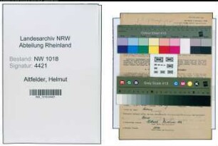 Entnazifizierung Helmut Altfelder , geb. 27.04.1907 (Kaufmaennischer Angestellter)