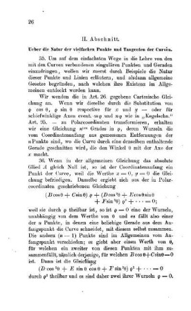Die Tangente der Curve im Anfangpunkt der Coordinaten.