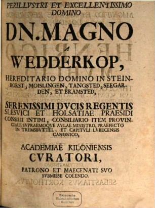Historia Ecclesiastica Novi Testamenti, kat' epitomēn à Christo nato usque ad seculum decimum septimum, sistens Statum Ecclesiæ sub Imperatoribus, Schismata, Hæreses, Synodos ac Ecclesiæ Doctores