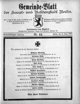 1915,12: Nr. 12, 21. März 1915
