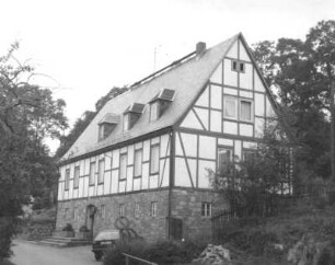 Burkersdorf (Frauenstein-Burkersdorf), Dorfstraße 85. Gemeindeamt. Straßenansicht