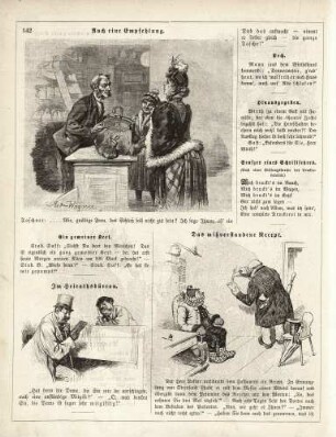 "Auch eine Empfehlung" "Im Heirathsbüreau" "Das mißverstandene Recept"