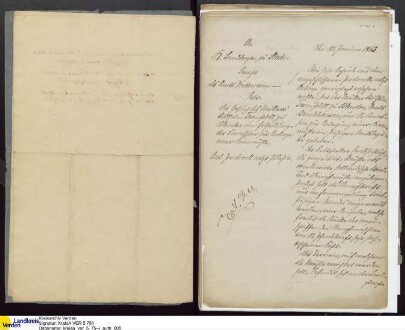 Von W. Fehsenfeld (Blender, Morsum) 1863 beantragte Wind- und Dampf-Kornmühle an der Straße zwischen Amedorf und Oiste; V.