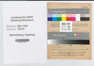Entnazifizierung Ingeborg Bannenberg, geb. 21.03.1920 ()
