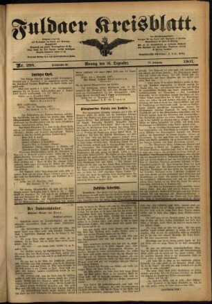 Ausgabe vom Montag, den 16. Dezember 1907.