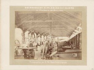 Maschinenschuppen bei der Oberbadischen Gewerbeausstellung in Freiburg i. Br.