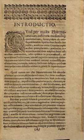 Danielis Ludovici, Medici Ducal. Sax. Gothan. De Pharmacia Moderno Seculo Applicanda : Dissertationes III. Huic Editioni Accessit Augmentum Et Index Locupletissimus