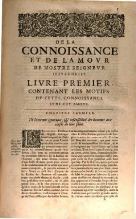 De la connoissance ... du fils de Dieux N. S. Jesus Christ
