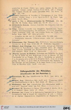 Kulturgeschichte des Mittelalters (Nr. 43-264)