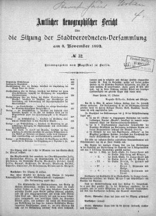No. 32, 3. November 1892