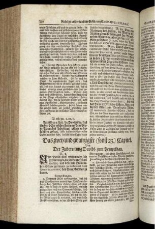 Das zwey und zwanzigste (sonst 23.) Capitel