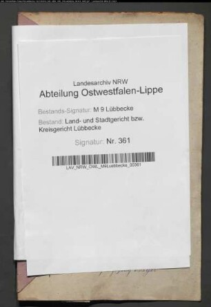 Erblasser: Fricke, Christian Friedrich:
