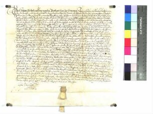 Propst Johann Christoph von Westerstetten verleiht Michel Hans ein Erblehen zu Bühlertann