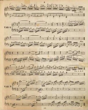 Compositionen für Pianoforte, 2,9. Variationen über: Menuet von Duport