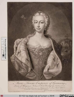 Bildnis Maria Theresia, römisch-deutsche Kaiserin u. Königin von Ungarn