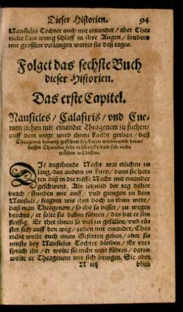 Folget das sechste Buch dieser Historien.