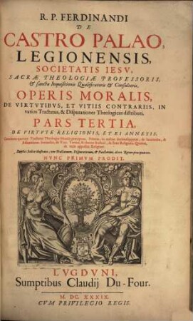 Opus morale de Virtutibus et Vitiis contrariis, 3