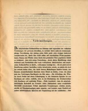 Erläuterung der babylonischen Keilinschriften aus Behistum : Mit einer Steindrucktafel. Aus d. VI. Bd. d. Abh. d. k. Ges. d. Wiss. zu Göttingen