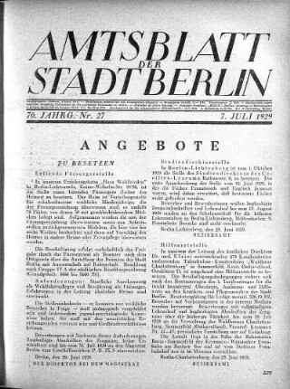 1929,27: Nr. 27, 7. Juli 1929
