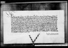 König Ladislaus belehnt Graf Ludwig II. für sich und als Lehenträger Graf Eberhards V. mit Neuenbürg.