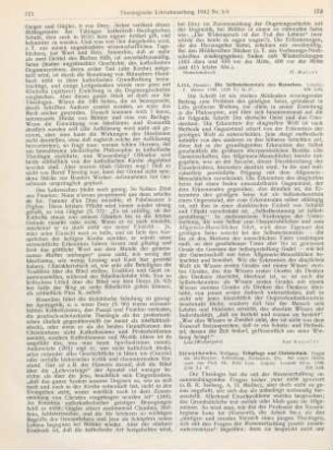 172-173 [Rezension] Stroothenke, Wolfgang, Erbpflege und Christentum