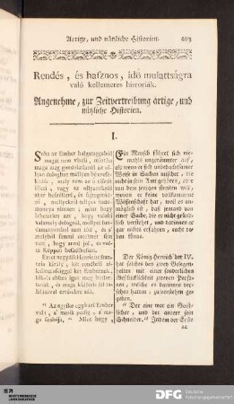Artige, und nützliche Historien.