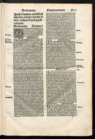 Incipit summa confessorum composita a fratre iohanne lectore ordinis fratrum predicatorum.