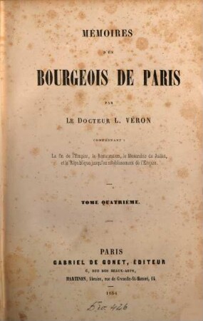 Mémoires d'un bourgeois de Paris, 4