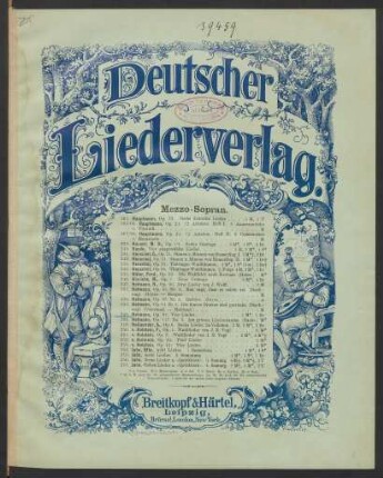 Vier Lieder für eine Singstimme mit Begleitung des Pianoforte : Op. 91