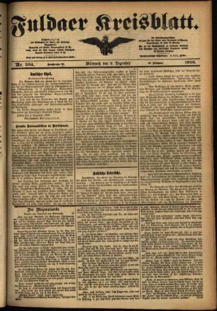 Ausgabe vom Mittwoch, den 09. Dezember 1908.