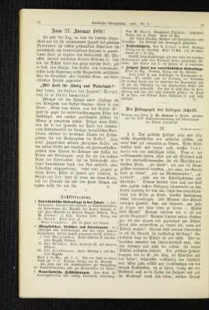 Zum 27. Januar 1891!
