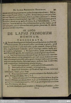 In Loco De Lapsu Primorum Hominum