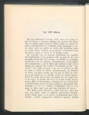 La luz mala