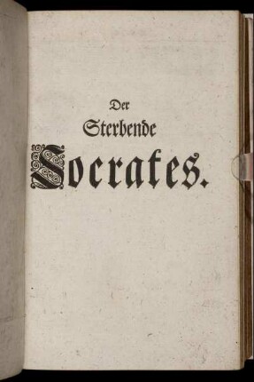 Der Sterbende Socrates