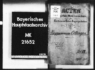 Oettingen. Progymnasium. Im allgemeinen.