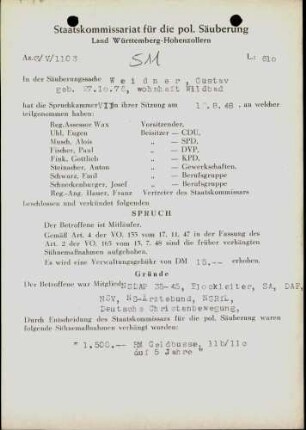 Weidner, Gustav