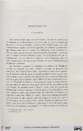 Chapitre VII: La peinture