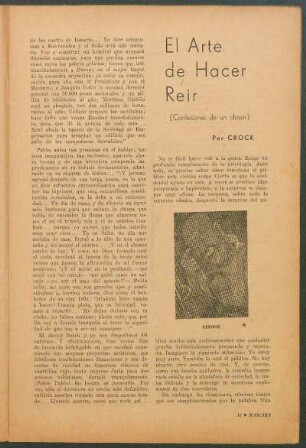 El arte de hacer reír : (confesiónes de un clown)