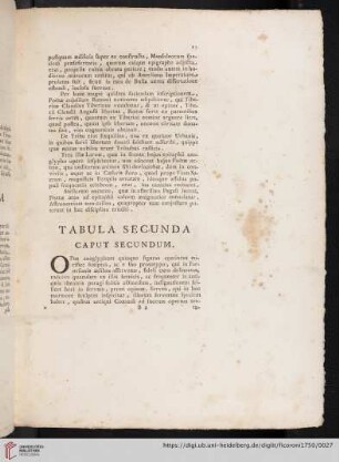 Tabula Secunda Caput Secundum