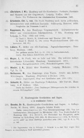 a) in erzählender Form.
