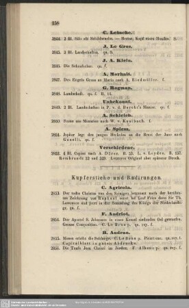 Kupferstiche und Radirungen