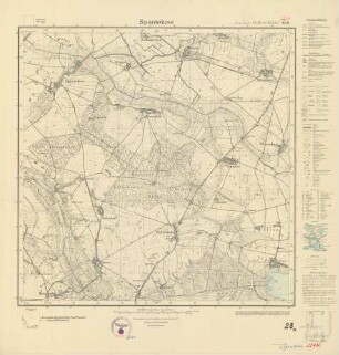 2247 (alte Nr.: 858) Spantekow, Meßtischblatt (4cm - Karte)