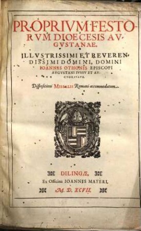 Proprium Festorum Dioecesis Augustanae