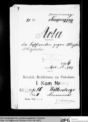 Beschwerden über Magistratsmitglieder in Wittenberge