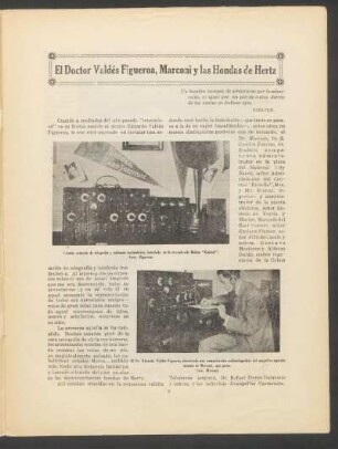 Potente estación de telegrafía y telefonía inalámbrica en la renombrada Botica "Central". - [Fotografía]