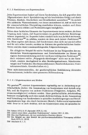 4.1.3.1 Expertenwissen und Rollen