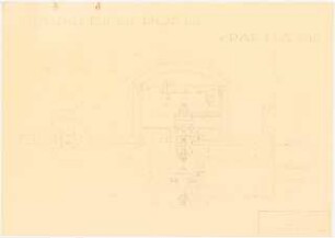 Pumpspeicherwerk mit Trinkwasserbereitungsanlage Schinkelwettbewerb 1956: Kraftwerk Querschnitt 1:100