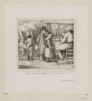 Kleine Diebe, Blatt 9 der Folge "Lithographische Skizzen für Kinder"