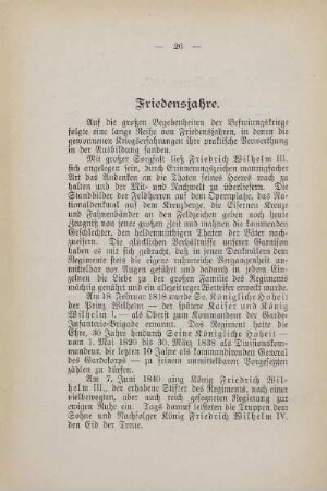 Friedensjahre